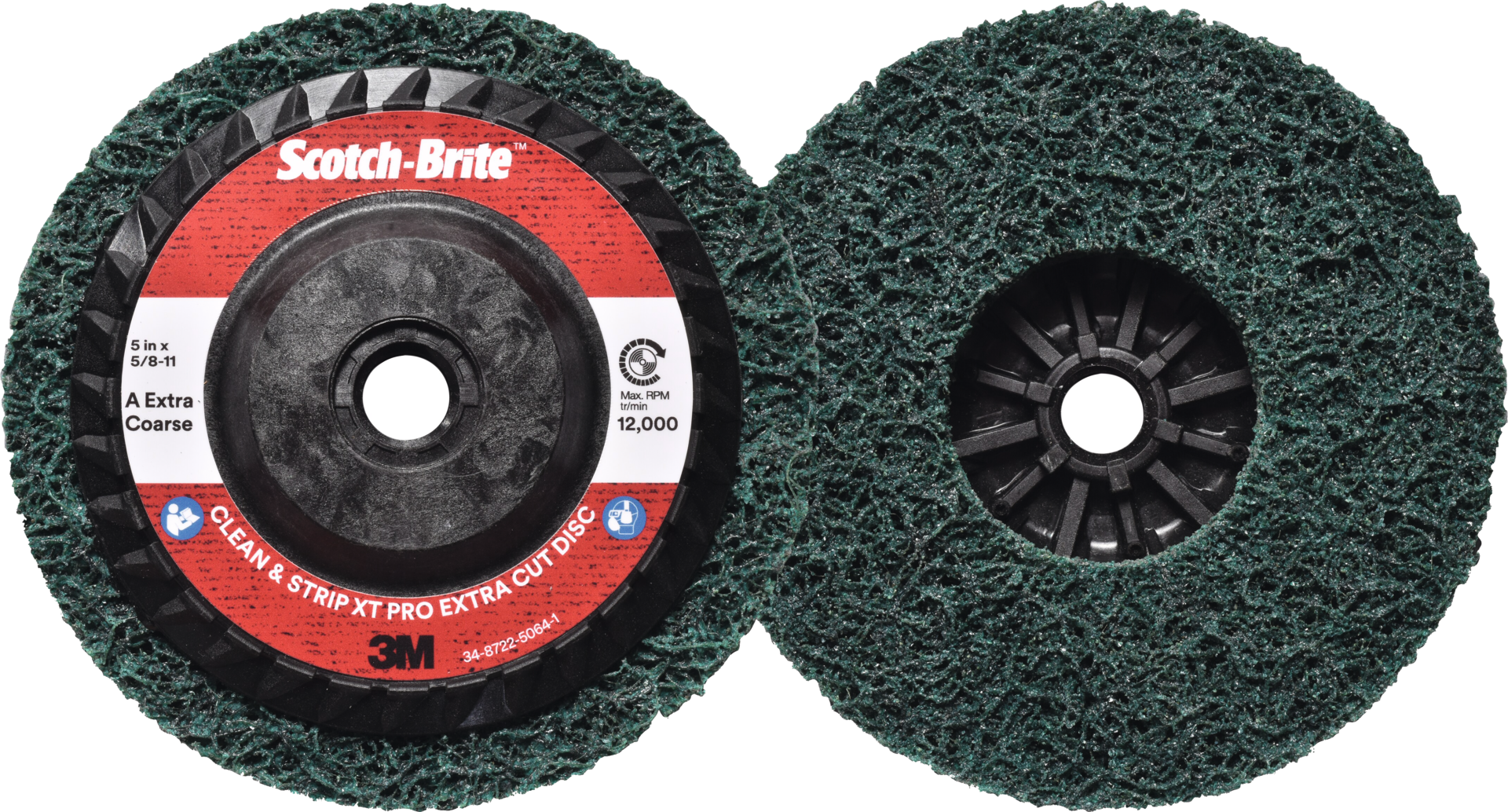 Grobreinigungsscheibe Scotch-Brite™ XT-RD Pro Extra Cut schwarz D125mm