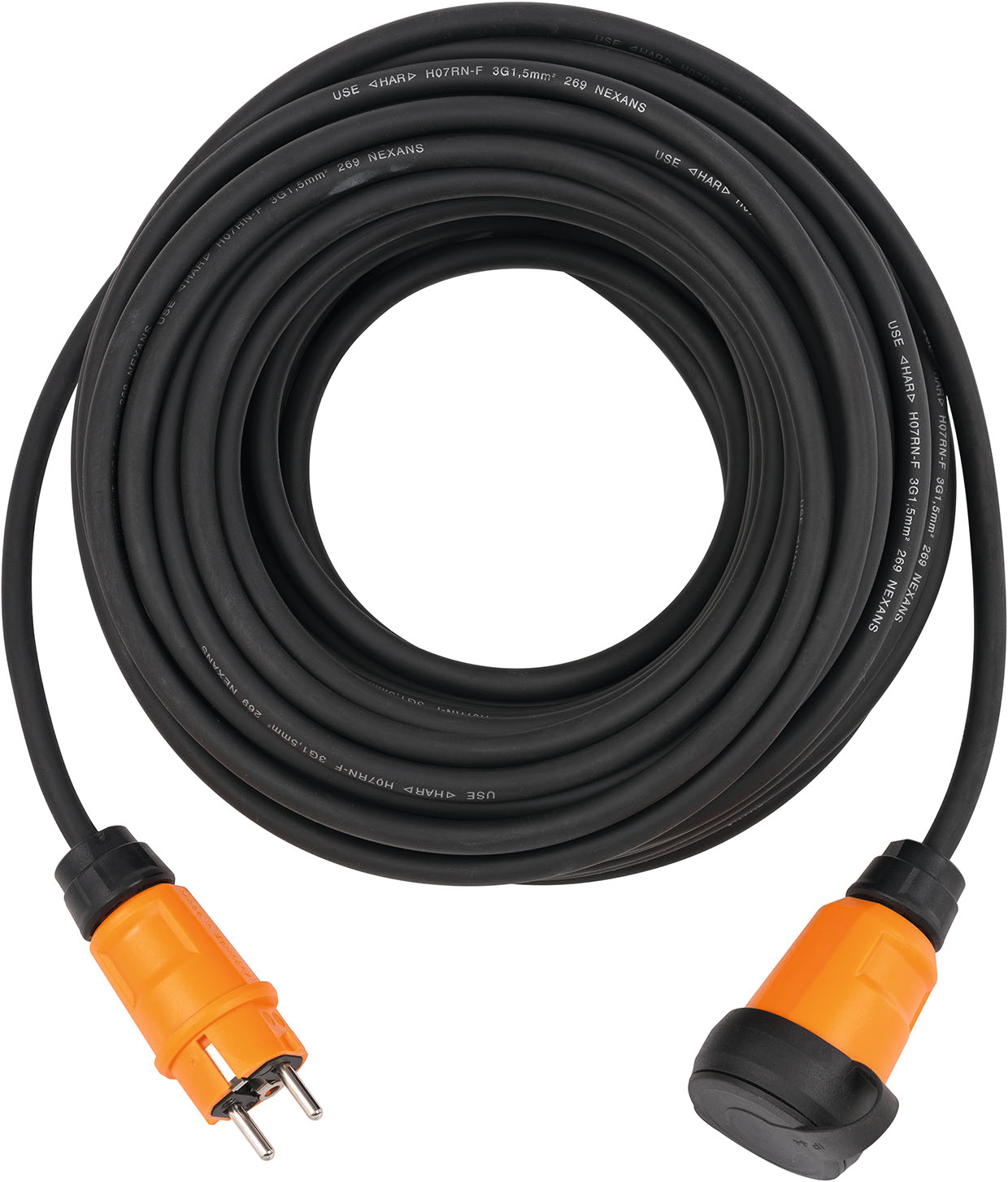 Verlängerungskabel Außenbereich 230 V IP44 Neopren H07RN-F3G2,5 L25m