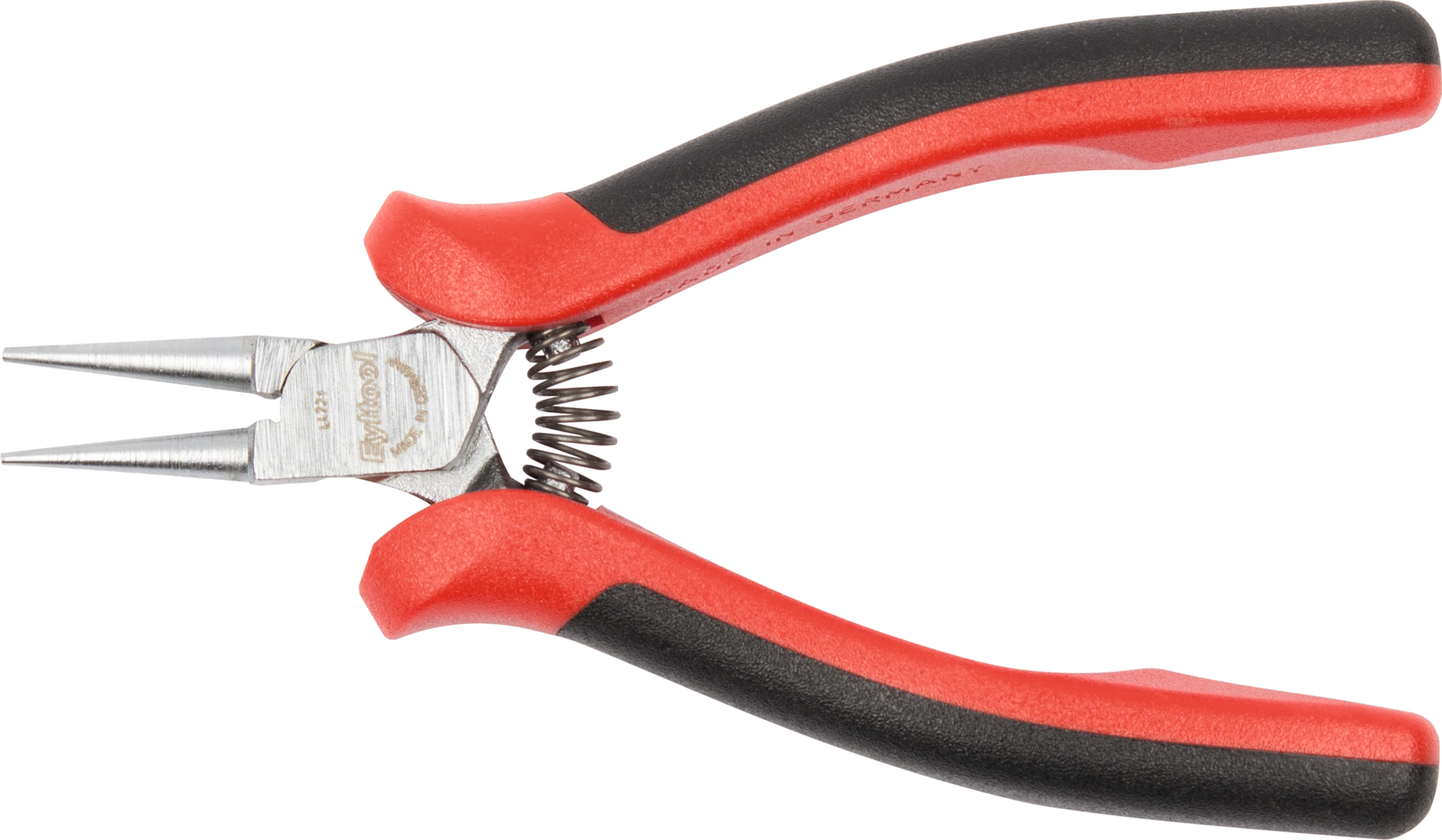 Rundzange Elektronik DIN9655 2-Komponenten-Griffhülle L125mm Rundzange Elektronik DIN9655 2-Komponenten-Griffhülle L125mm