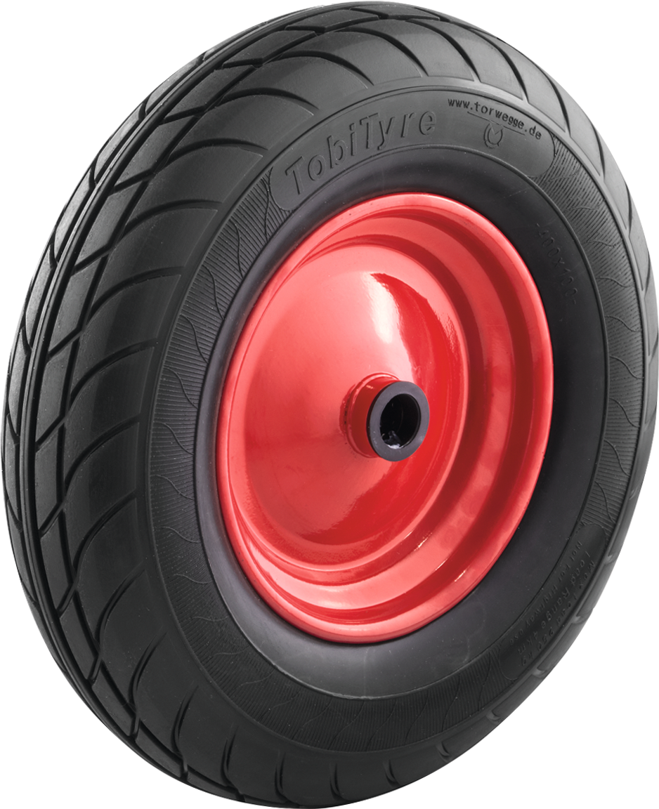 Rad Schubkarre D400mm B75mm Bohrung 25mm 200kg Pannensicher