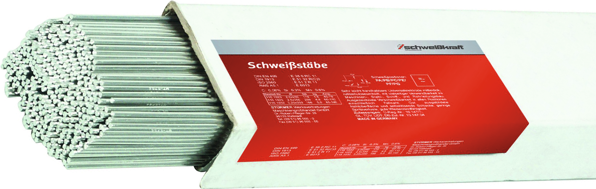 WIG/TIG-Schweißstäbe Al Mg 3 5kg D2mm L1000mm WIG/TIG-Schweißstäbe Al Mg 3 5kg D2mm L1000mm