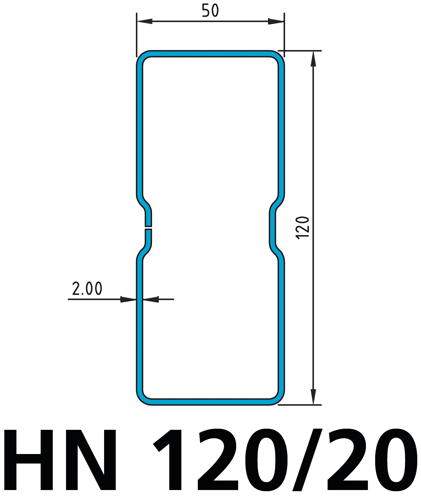 Holm HN 120/20 B1800mm Fachlast 4100kg RAL 2001