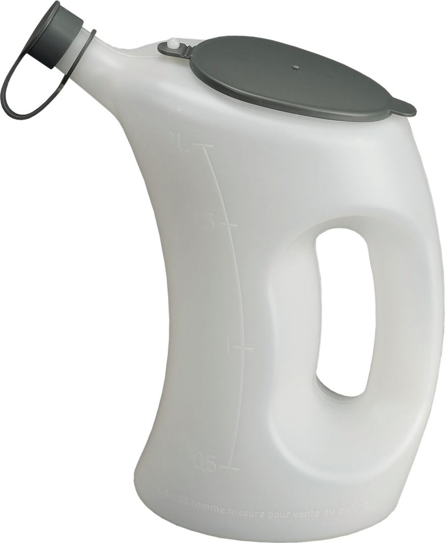 Messkanne aus Polypropylen mit Schutzdeckel Skaleneinteilung 500ml Inhalt 3l