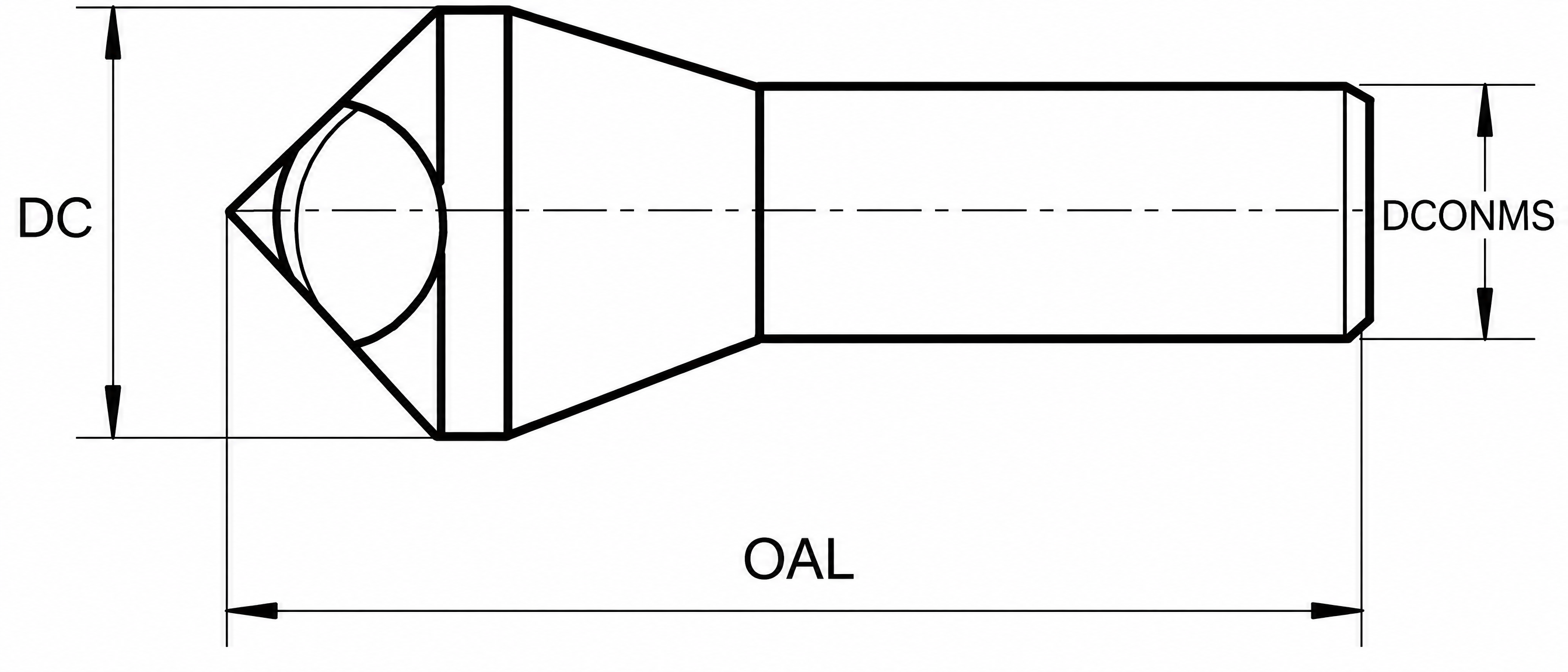 Eyltool Querlochsenker 90° HSSE Werksnorm Ø 10 mm, Senkbereich 2–5 mm