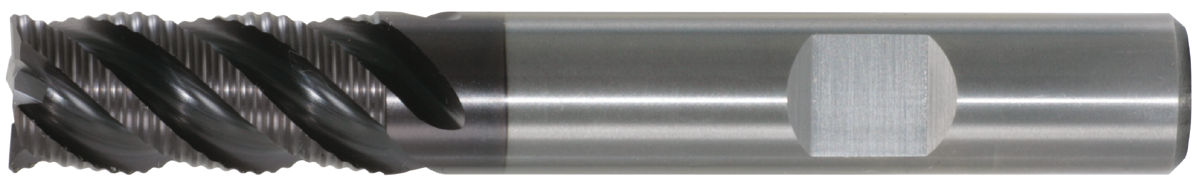 Schruppfräser VHM AlCrN Z5 HPC Typ HR 45° DIN6527L/6535-HB lang D16mm
