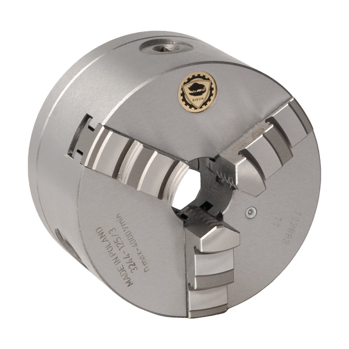 Dreibacken-Drehfutter Guss Optimum BISON Ø 200 mm DIN 6350 A2-5
