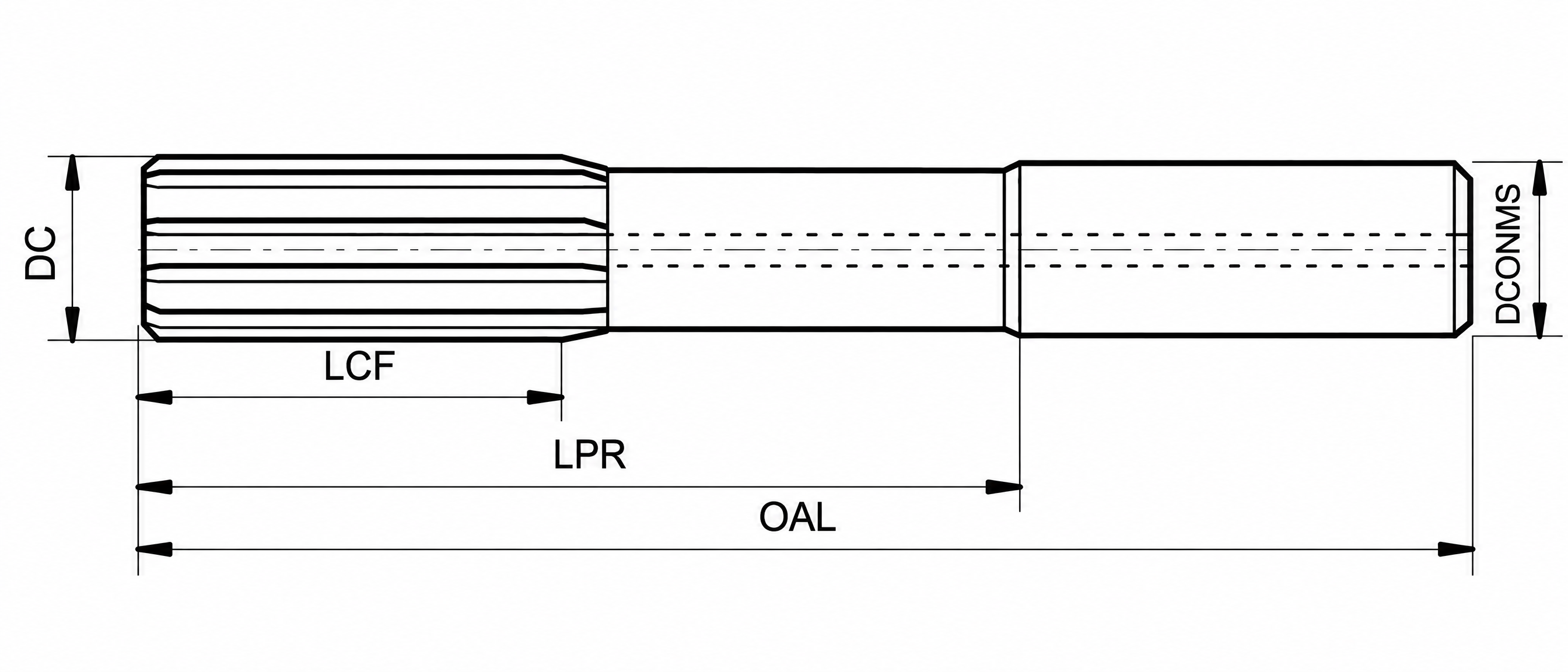 Eyltool Premium Maschinenreibahle VHM K10 H7 Werksnorm Ø2,5 mm