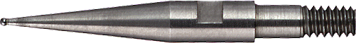 Messeinsatz M1,6 rubinbestückt D2mm L36,2mm