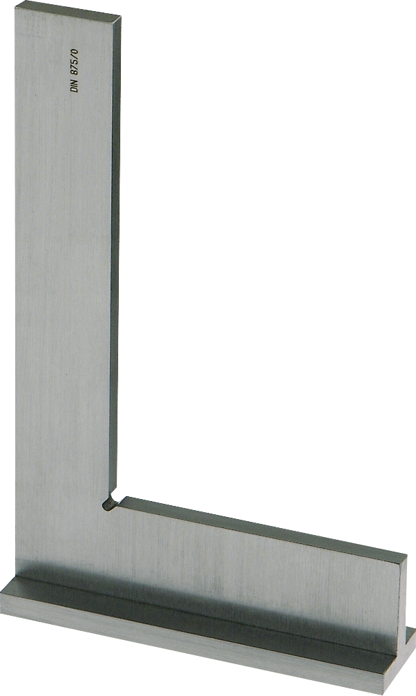 Flach-/Anschlagwinkel Gen. 0 Q15x5mm 90° DIN875/0 Spezialstahl L75x50mm