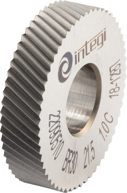 Rändelrad BR-Form 30° HSSE Gr. 1mm 21,5x5x8mm DIN403 für Rändelprofil RAA/RGE30°