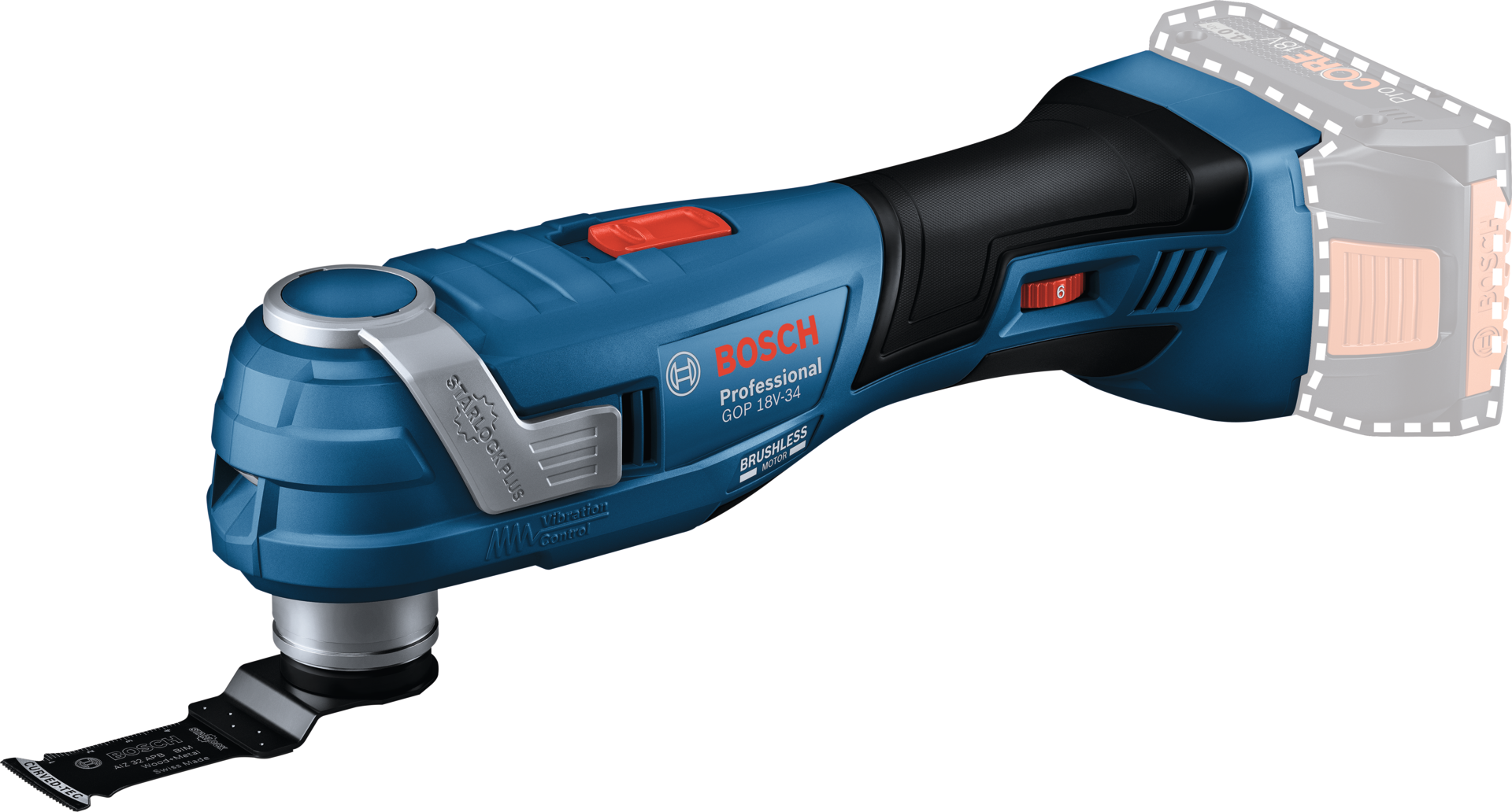 Akku-Multi-Cutter solo GOP 18V-34 inkl. L-Boxx