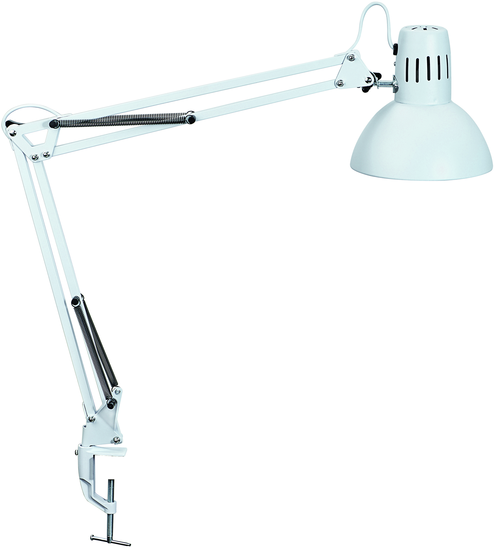 Arbeitstischlampe LED  mit Tischklemme weiß