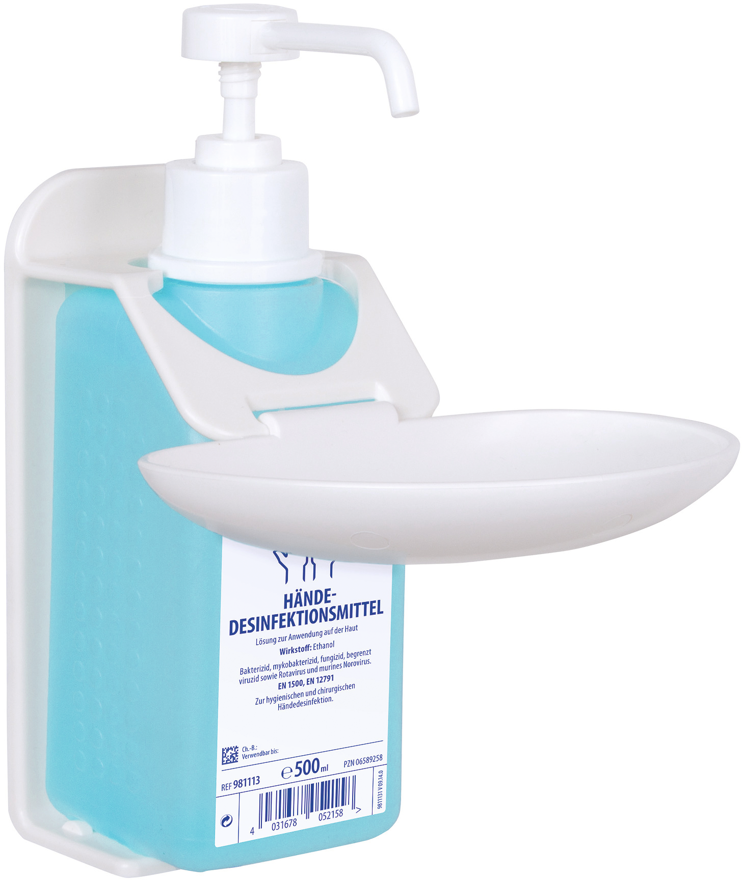 Spender Händedesinfektion Wandhalter plus für 500ml-Flaschen Spender Händedesinfektion Wandhalter plus für 500ml-Flaschen