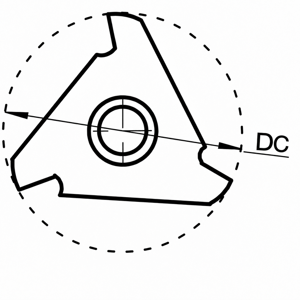 Eyltool Premium Gewindefräsplatte 60° Teilprofil TiAlN WSP 18 DC 17,8 mm Dmin 19 mm 3-schneidig