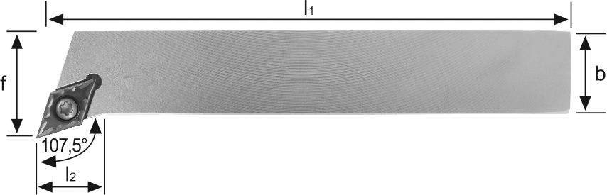 Klemmhalter SDHC 107,5° Außenbearbeitung für DC.. 11.. WSP SDHCR1616H11 rechts