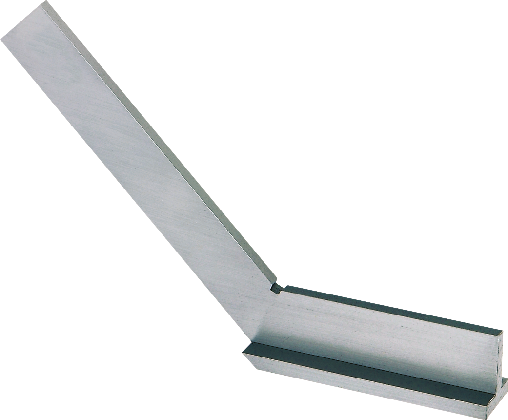 Gehrungswinkel mit Anschlag Q25x5mm 135° Werksnorm Spezialstahl L200x130mm