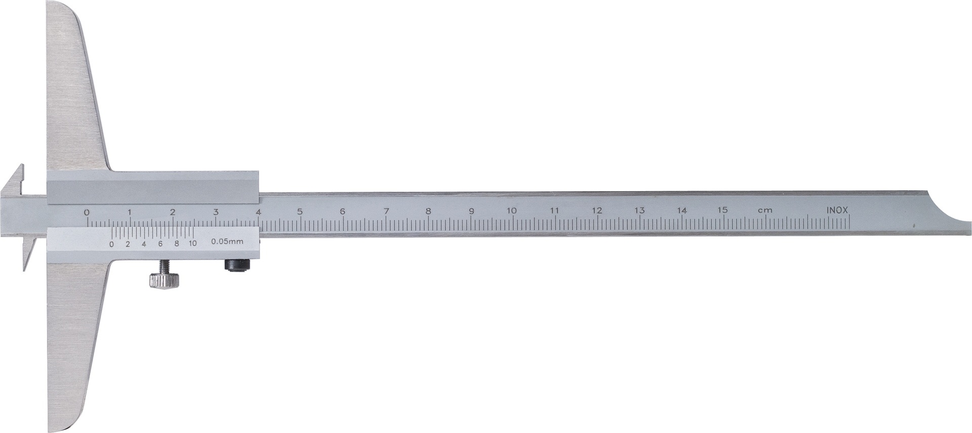 Tiefenmessschieber Doppelhakenmessstange umsteckbar Abl. 0,05mm DIN862C MB300mm