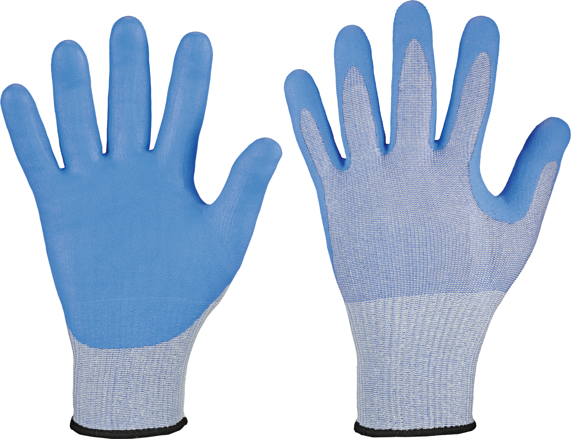 Schnittschutzhandschuh Nitrilbeschichtung Schutzgrad E blau Gr. 9