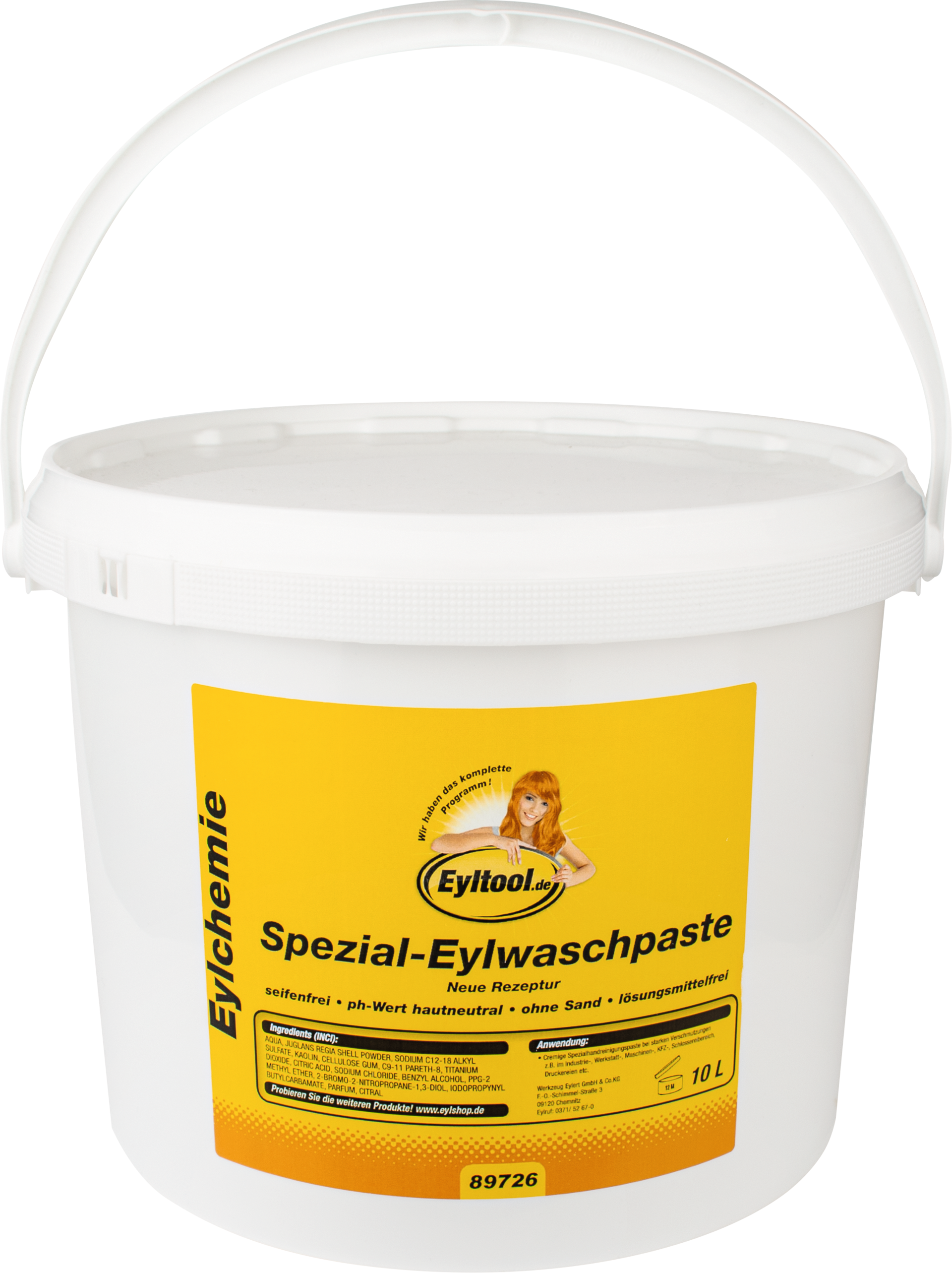 Handwaschpaste Spezial 10l Mikroplastikfrei