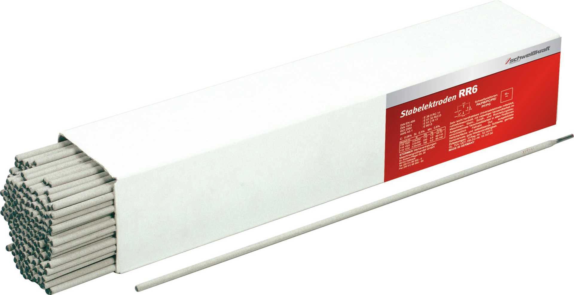 Stabelektrode RR6 4,6kg L350mm D2,5mm