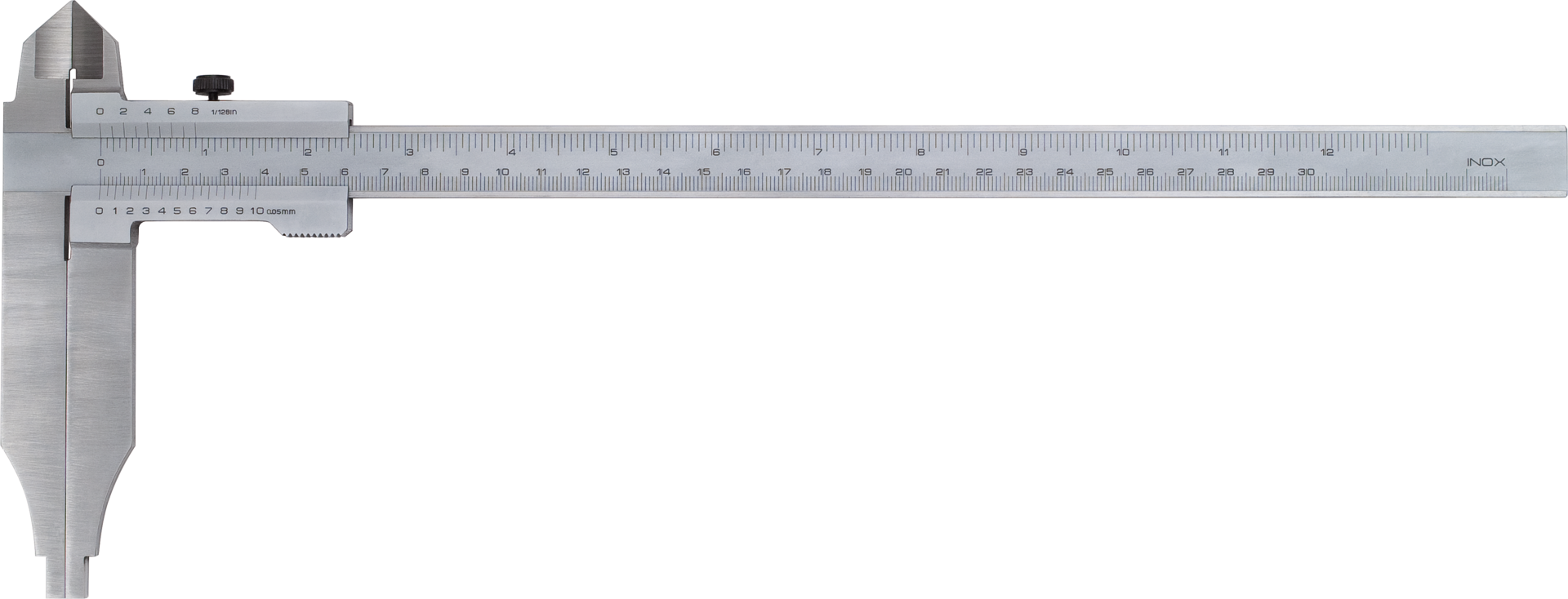 Werkstattmessschieber mit Messerspitzen Abl. 0,05mm DIN862B MB300mm