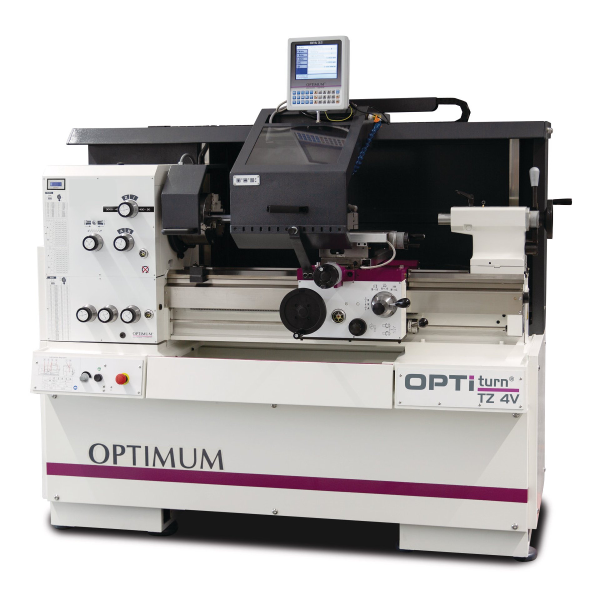 Präzisions Leit- und Zugspindeldrehmaschine Optimum OPTIturn TZ 4V