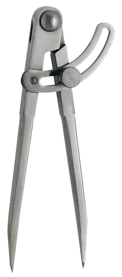Spitzzirkel mit Stellbogen feste Spitzen Spezialstahl L300mm