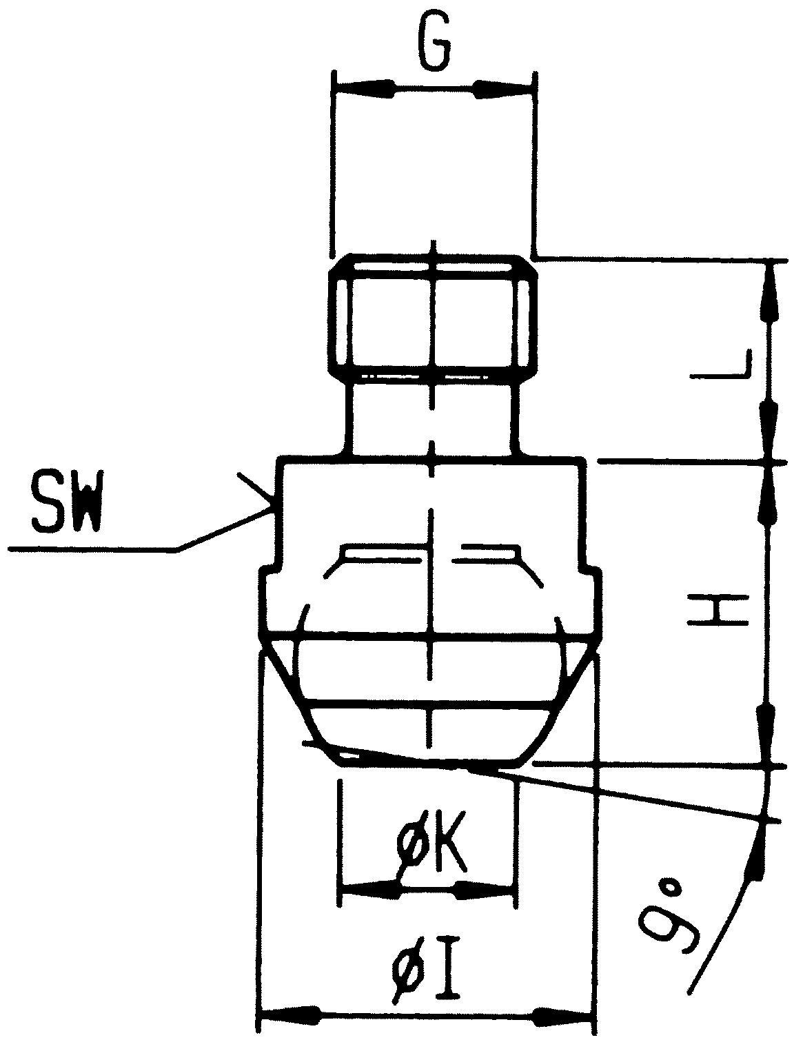 Druckschraube Kugel M16XL16mm