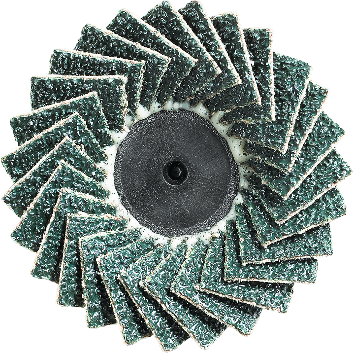 Fächerschleifscheibe Schnellspannsystem "Soft" D50mm K120 Fächerschleifscheibe Schnellspannsystem "Soft" D50mm K120