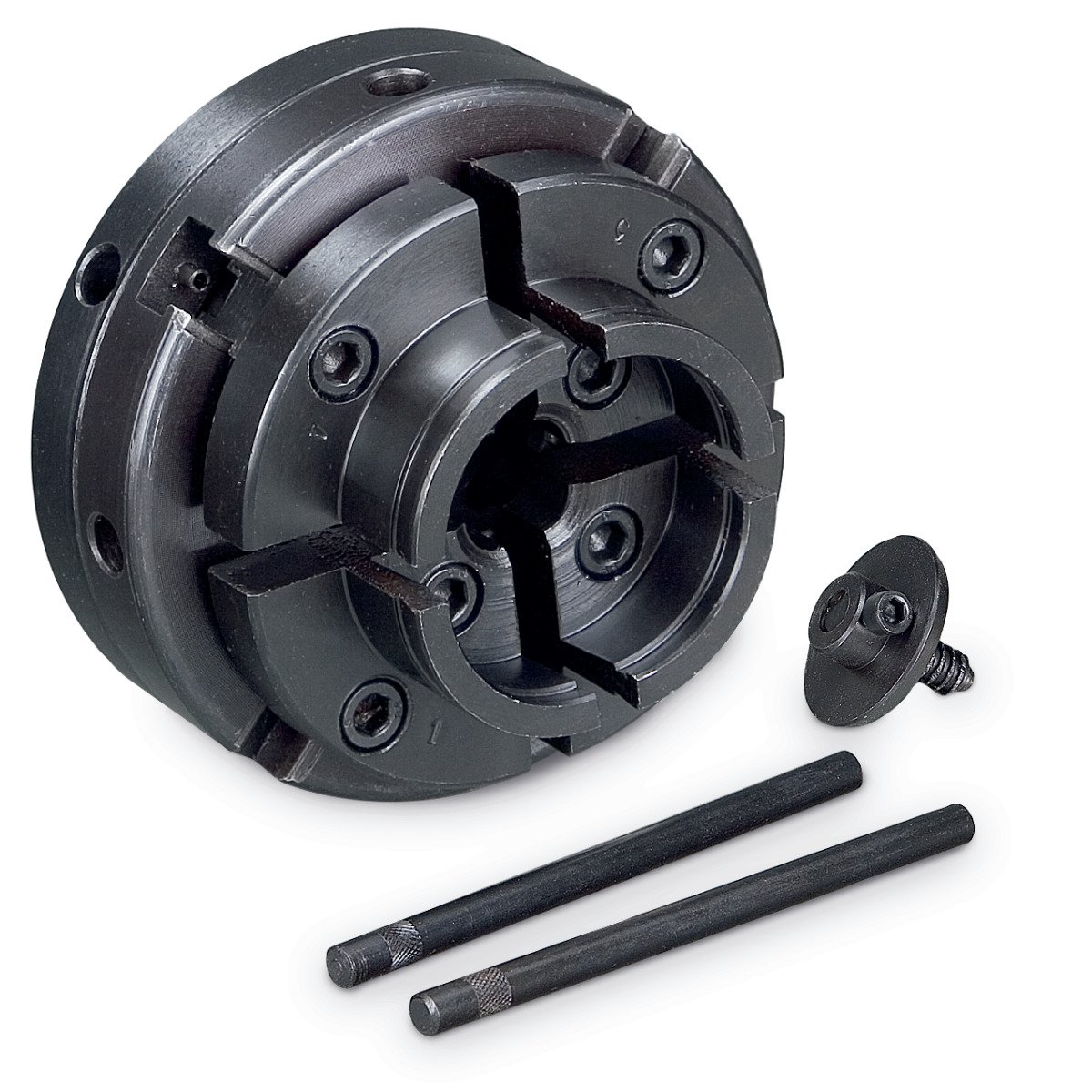 Vier-Backenfutter Holzstar Ø 100 mm M33 x 3,5, Set 1