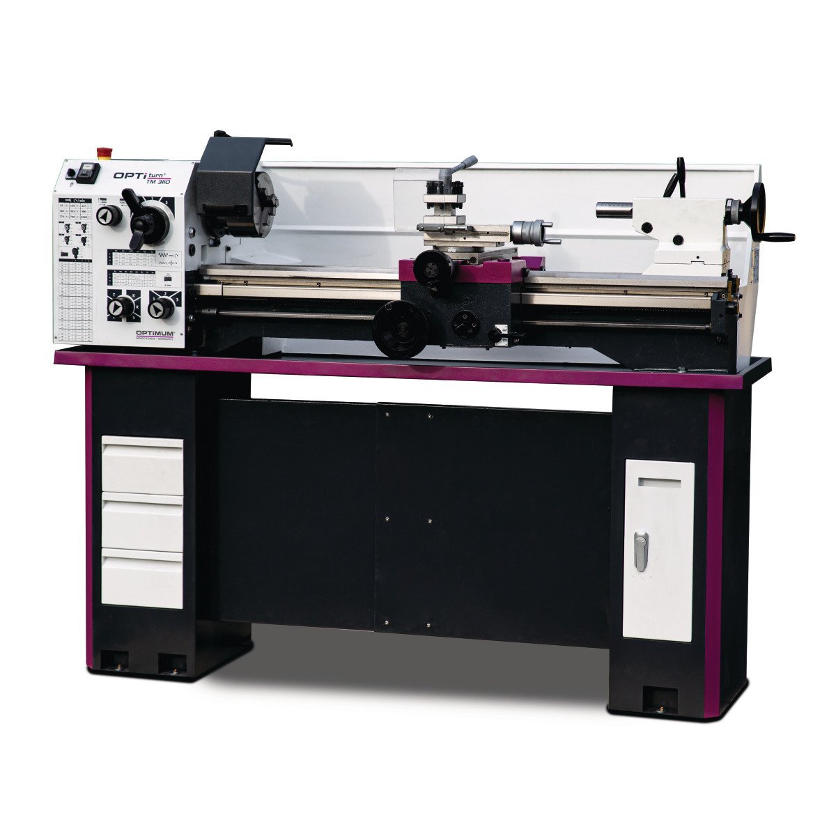 Leit- und Zugspindeldrehmaschine Optimum OPTIturn TM 3110
