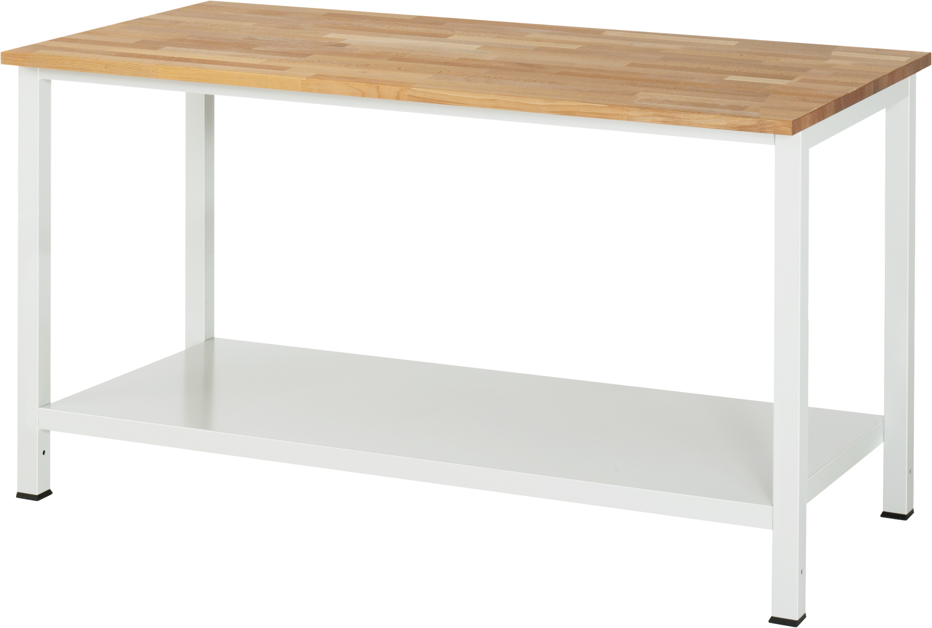 Werktisch Buchenplatte "EYL 3" Eyl-System R900-1 Buche-Platte RAL7035 T800 x H825 x B750mm