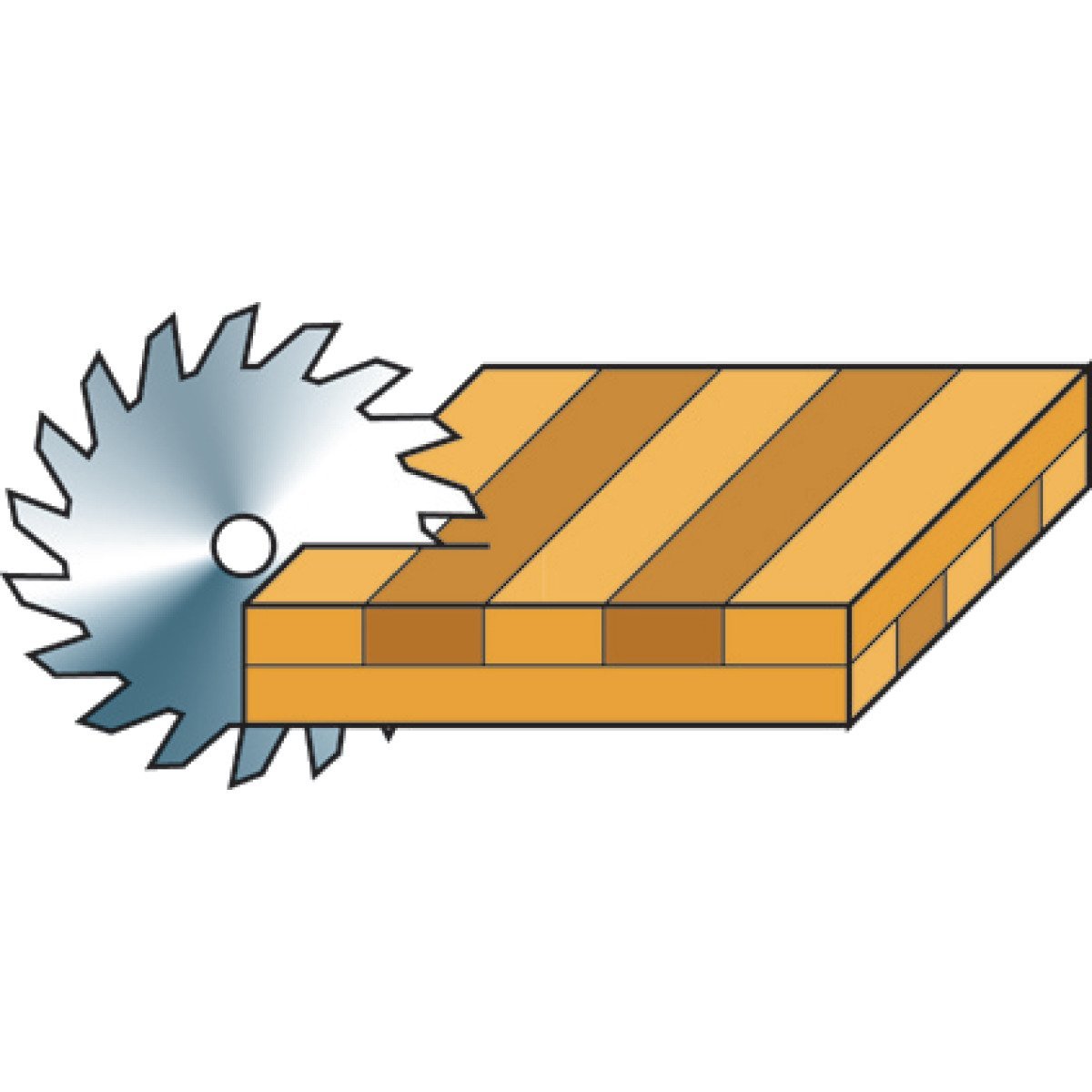 Besäum-/Fertigungsschnitt-Kreissägeblatt Holzkraft KSB-BF 250/42