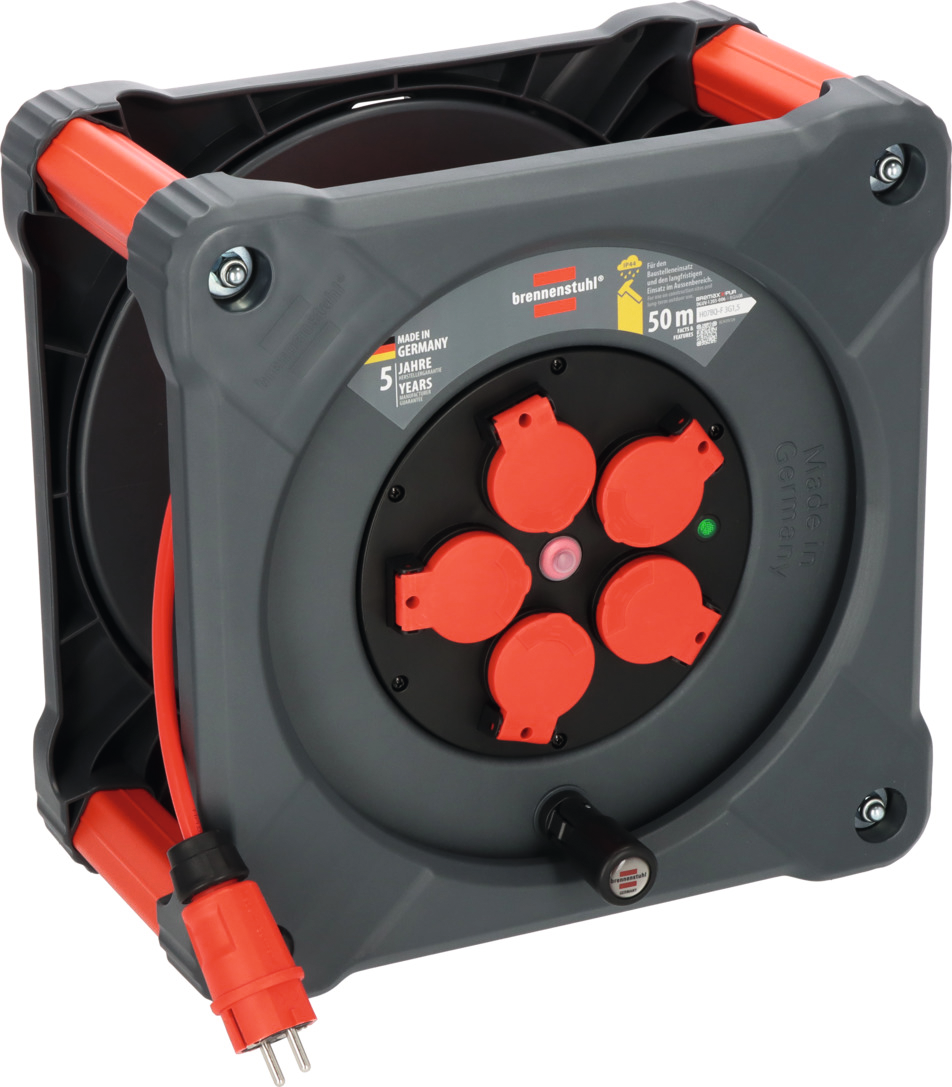 Kabeltrommel Blockform Außenbereich 230V Bremaxx®-Pur H07BQ-F3G1,5 L50m Kabeltrommel Blockform Außenbereich 230V Bremaxx®-Pur H07BQ-F3G1,5 L50m