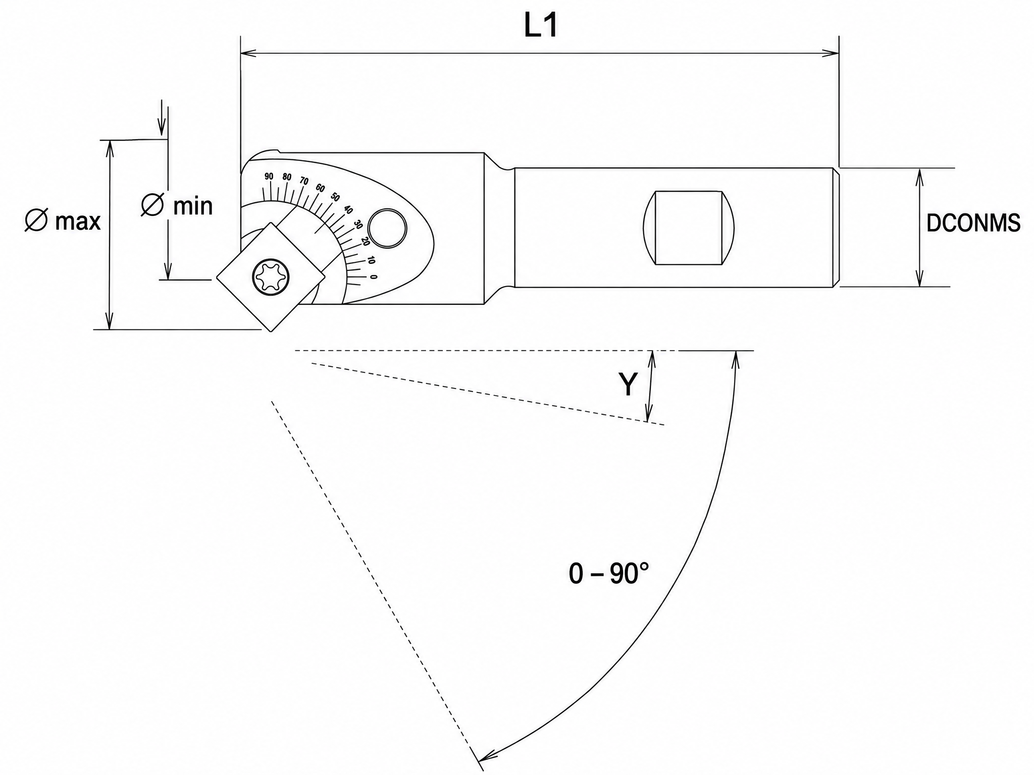 Eyltool Premium Schaft-Fasfräser verstellbar DIN 1835-B für WSP SP.X 110408 Ø 20 mm