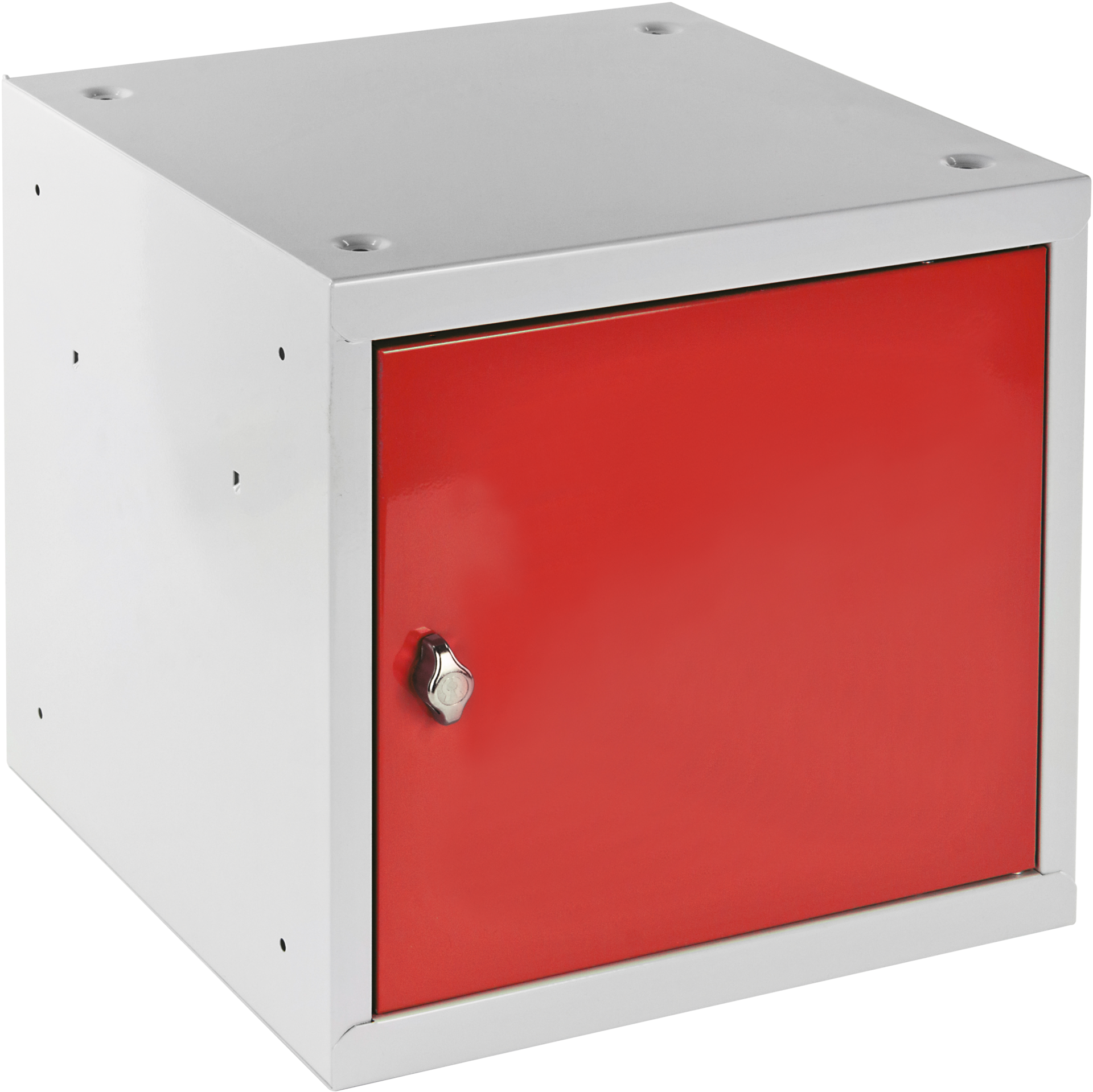 Wertfachschrank "EYL-Würfel" DR mit Drehriegel 400x400x400mm RAL3020 verkehrsrot
