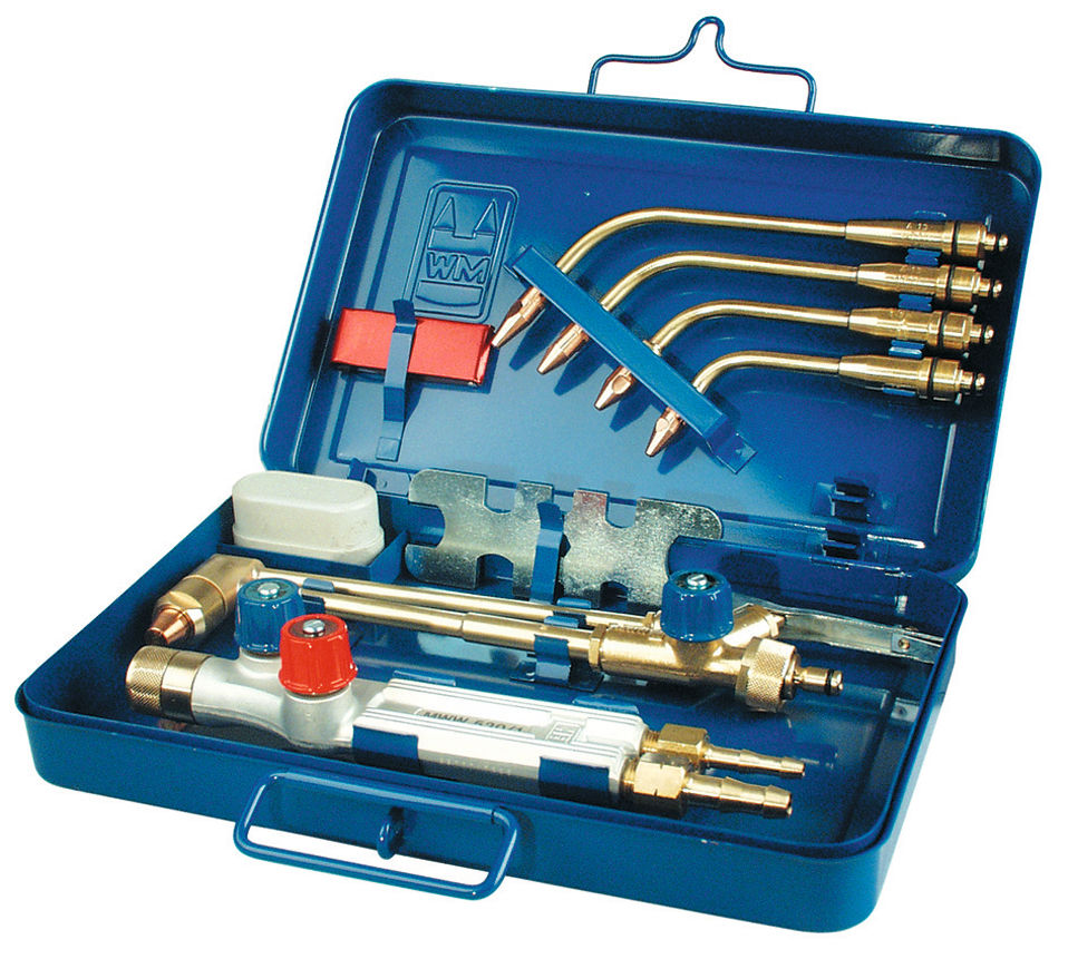 Autogen-Schweißgerät Sortiment 9-tlg. Schneidbereich 5-60mm Autogen-Schweißgerät Sortiment 9-tlg. Schneidbereich 5-60mm