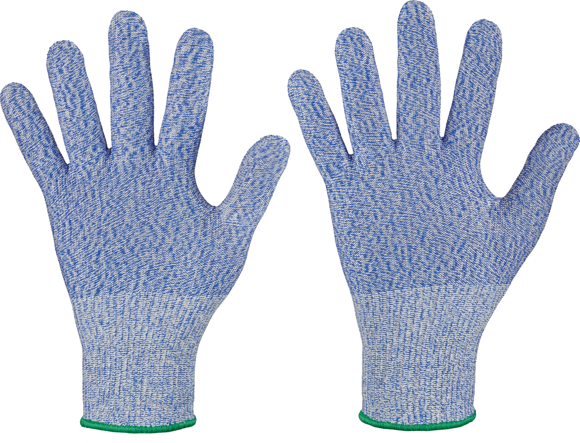 Schnittschutzhandschuh Schutzgrad C blau meliert Gr. 9
