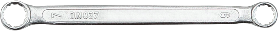Doppelringschlüssel gerade DIN837 L184mm SW18x19mm