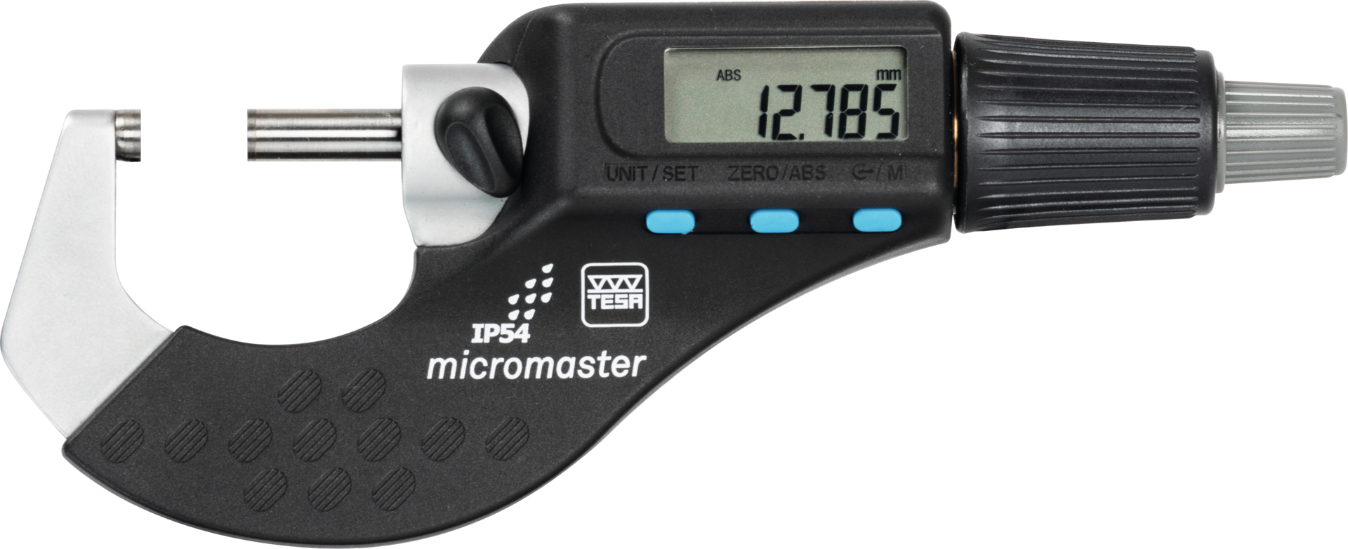 Bügelmessschraube Digital IP54 "micromaster" Abl. 0,001mm mit SCS-Kalibrierschein DIN863-1 MB25-50mm Bügelmessschraube Digital IP54 "micromaster" Abl. 0,001mm mit SCS-Kalibrierschein DIN863-1 MB25-50mm
