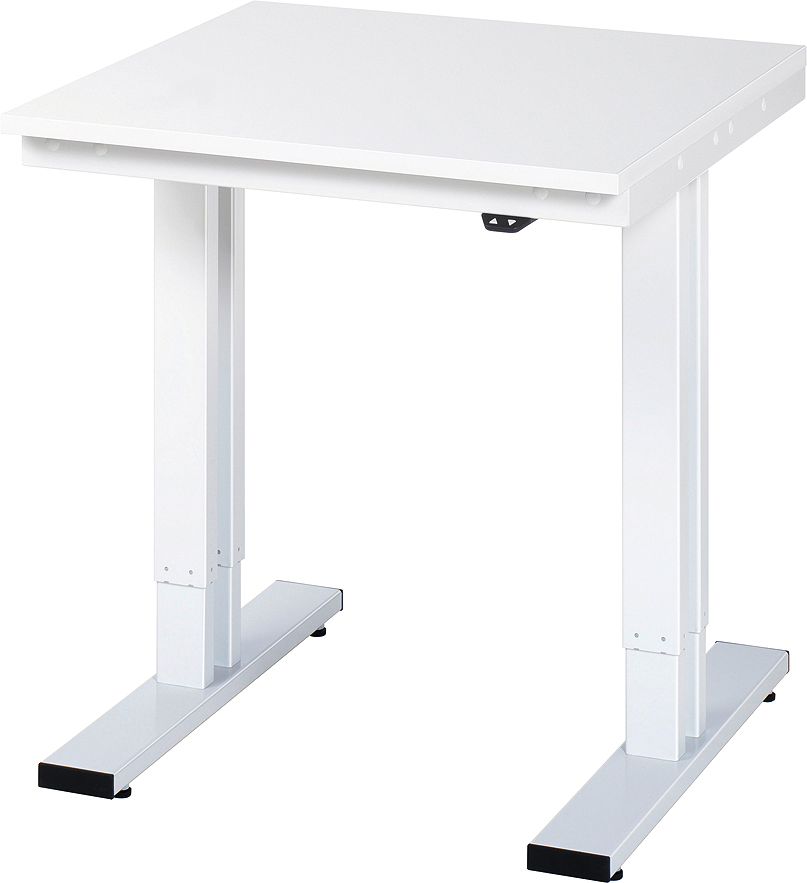 Arbeitstisch elektrisch höhenverstellbar mit Melaminplatte "EYL 300" RAL7035 T800 x H720-1120 x B750mm