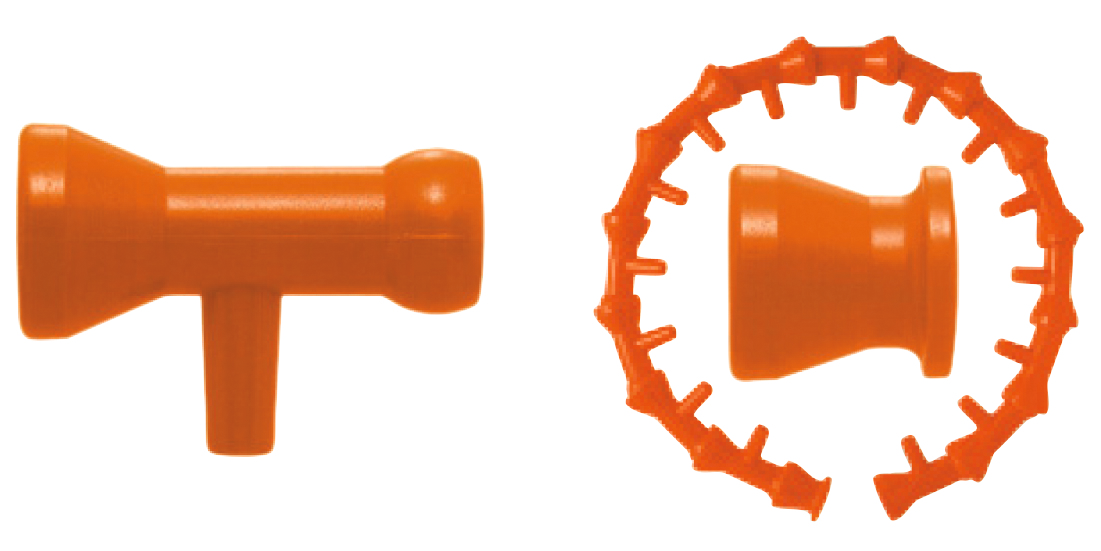 Flexibles Kühlmittelschlauchsysten 1/4" Ringdüsensystem 16 Module mit seitlichen Düsen und Endstück Flexibles Kühlmittelschlauchsysten 1/4" Ringdüsensystem 16 Module mit seitlichen Düsen und Endstück