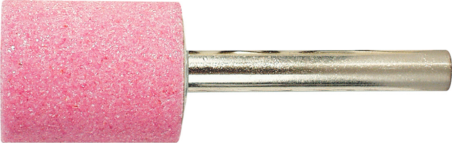 Schleifstift Edelkorund Schaft D6x40mm Metall Zylinderform K60 10x20mm