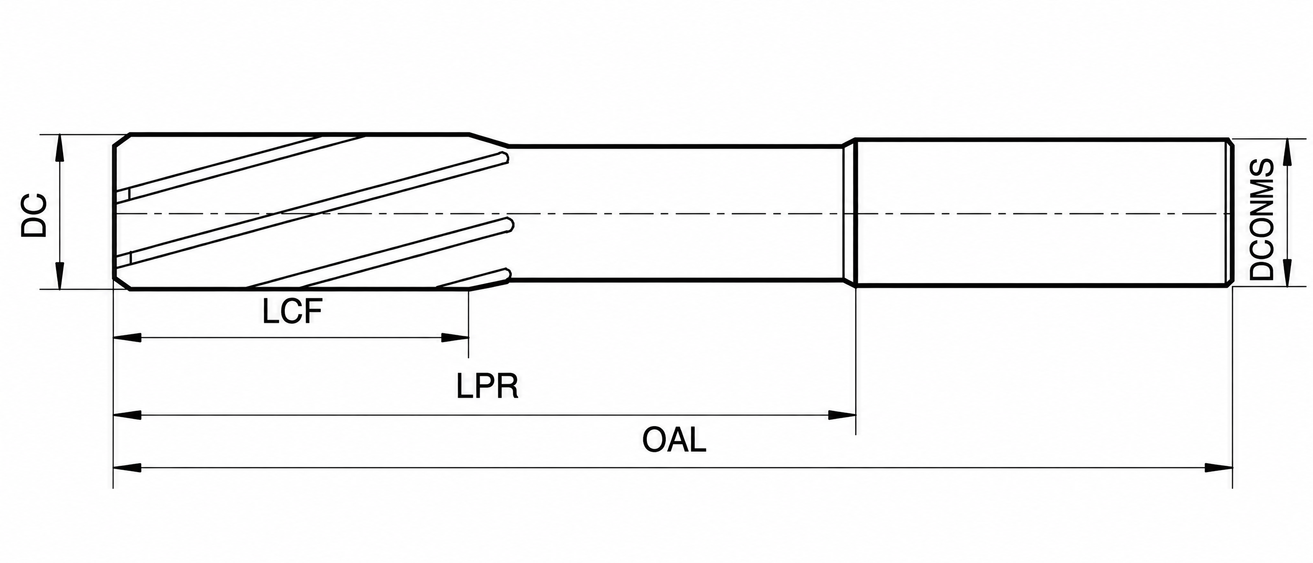 Eyltool Premium NC-Maschinenreibahle HSSE Werksnorm Ø2,5 mm H7