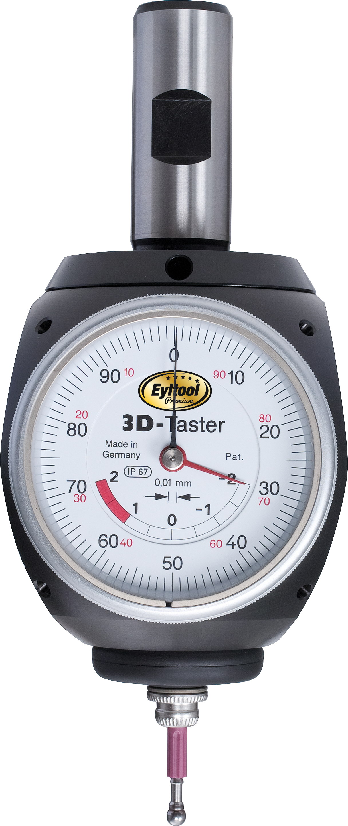 3D-Taster Universal IP 67 NL113mm S20mm Abl.0,01mm AD 62mm mit kurzem Taster 3D-Taster Universal IP 67 NL113mm S20mm Abl.0,01mm AD 62mm mit kurzem Taster