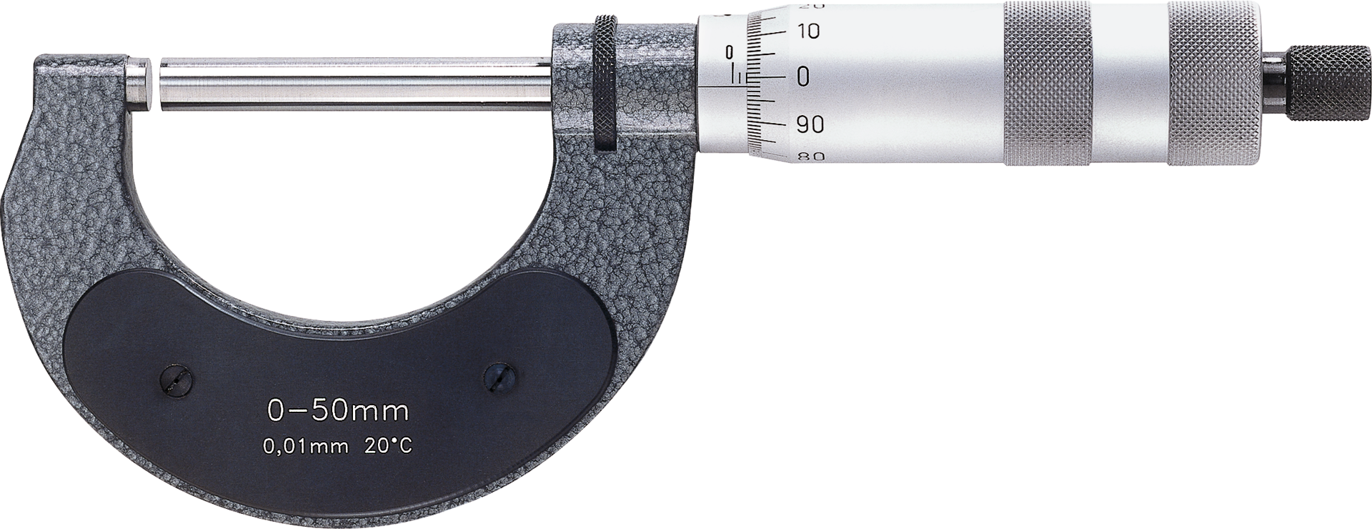 Bügelmessschraube Spindelverstellung 50mm Abl. 0,01mm MB0-50mm