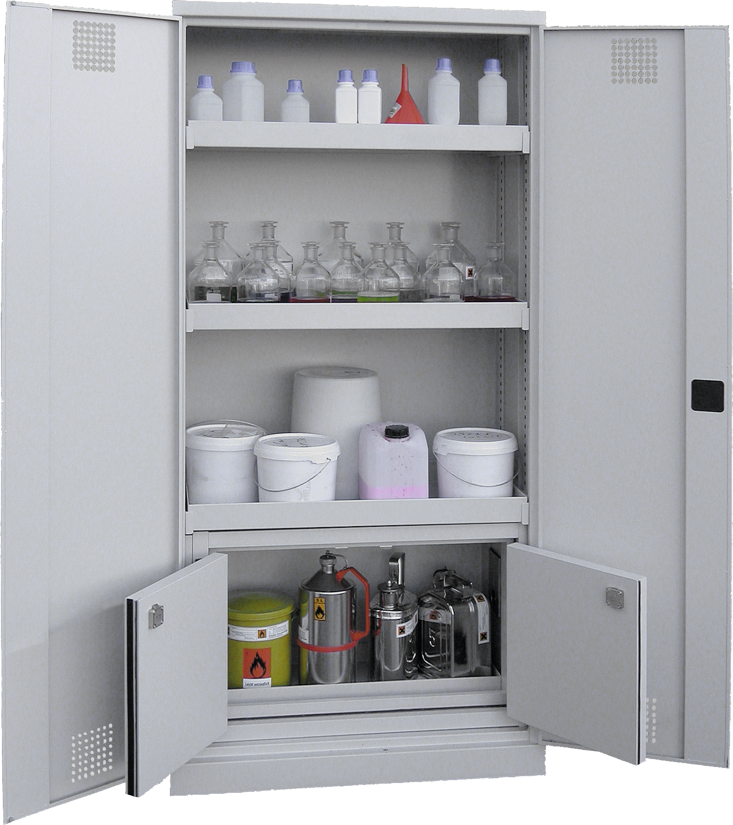 Umweltschrank Chemikalien mit Sicherheitsbox B950 x H1950 x T500mm Umweltschrank Chemikalien mit Sicherheitsbox B950 x H1950 x T500mm