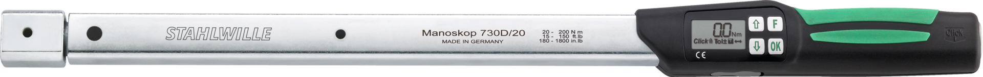 Drehmomentschlüssel elektronisch NANOSKOP® für Einsteckwerkzeuge 9x12 10-100Nm