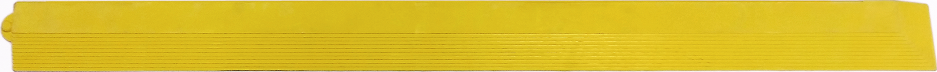 Bodenbelag Yoga Solid Randleiste Basic mit Ecke weiblich 965x65mm gelb