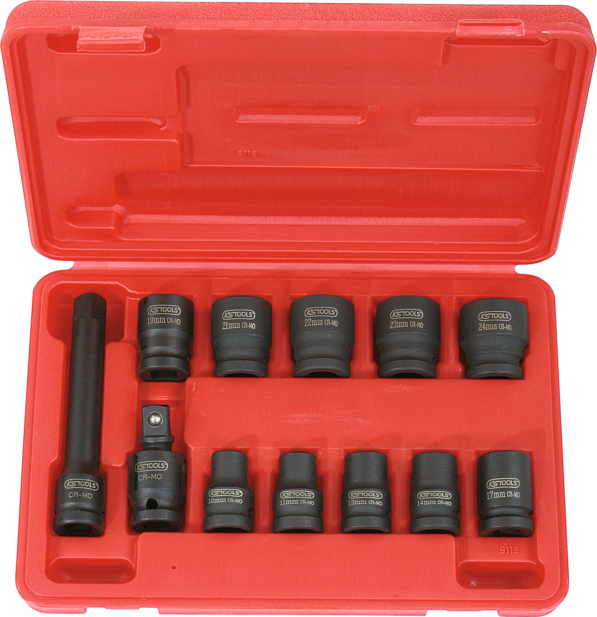 Stecknuss Kraft 1/2" Sechskant Satz 12-tlg. SW10-24mm Stecknuss Kraft 1/2" Sechskant Satz 12-tlg. SW10-24mm